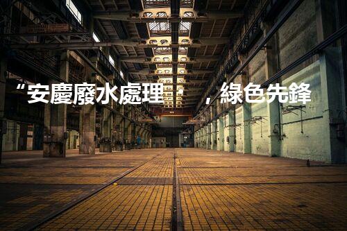 “安慶廢水處理，綠色先鋒，環(huán)保典范！”